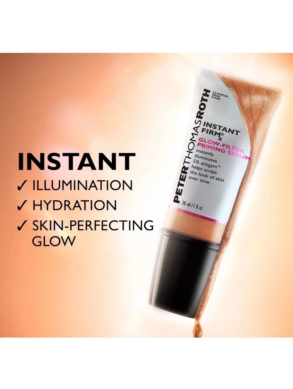 Peter Thomas Roth Instant FIRMx Glow Filter Priming Serum • Brand New in Box